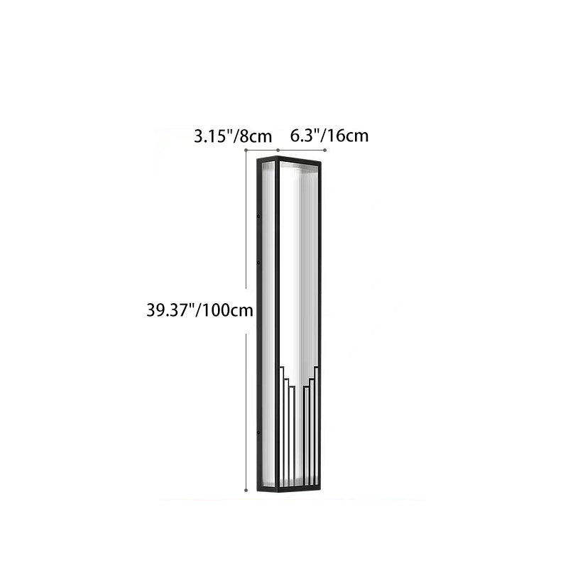 Stainless Steel PC Rectangular Outdoor Light
