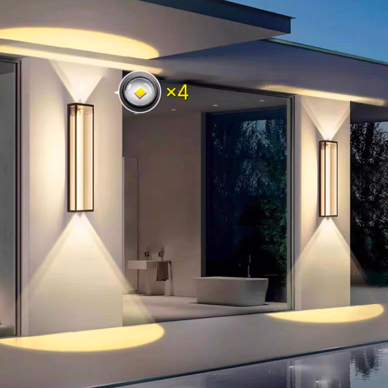 Stainless Steel PC Rectangular Outdoor Light