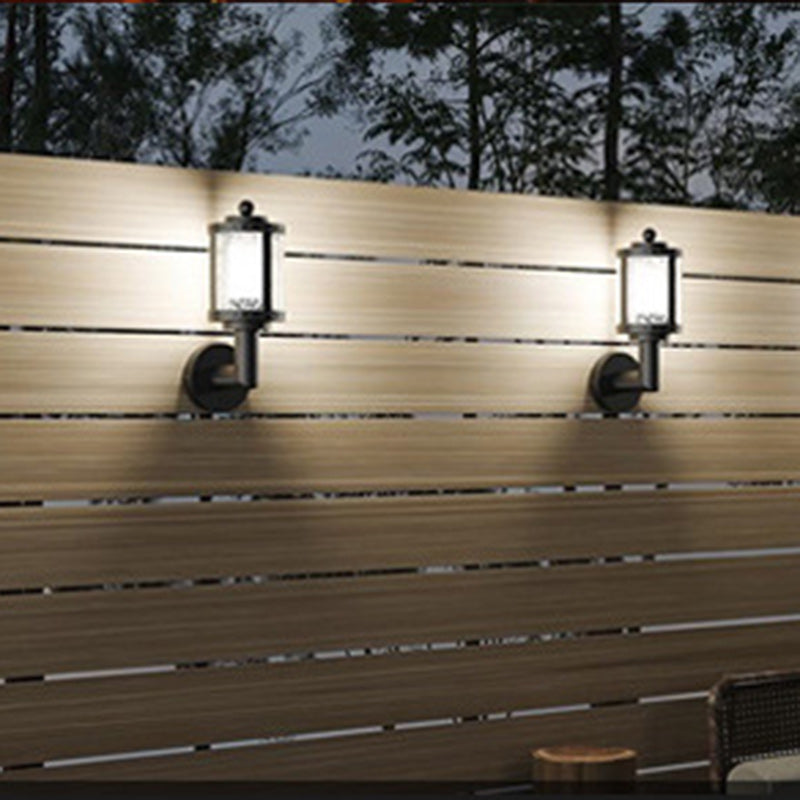 Aluminum Acrylic Cylindrical Smart Outdoor Light