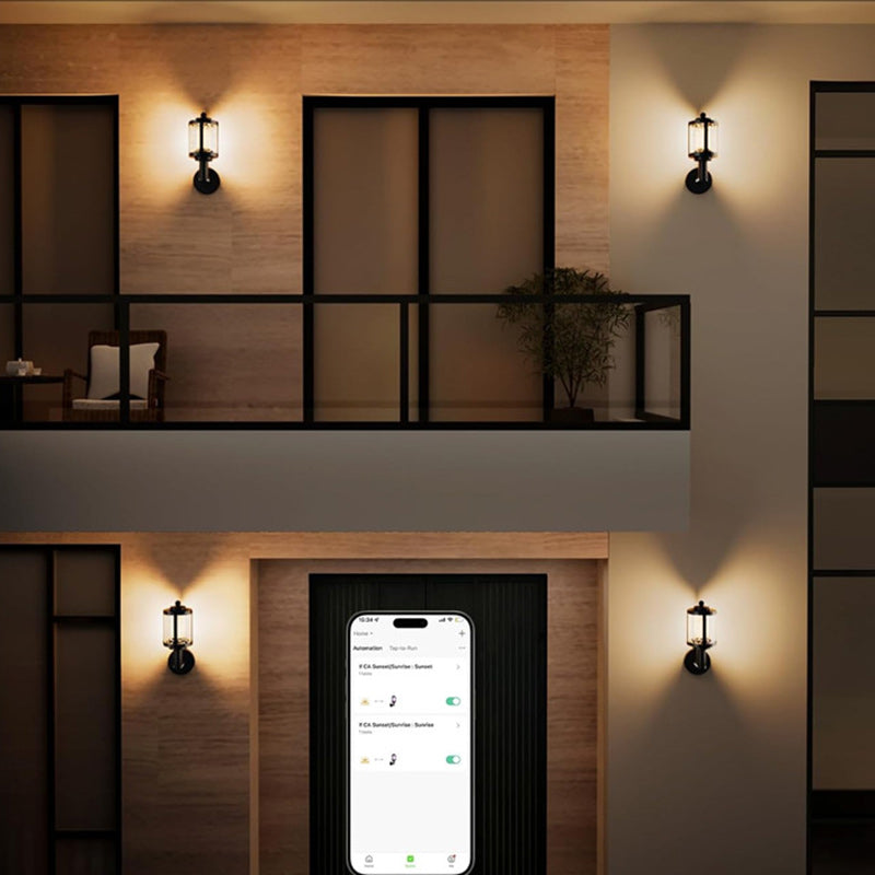 Aluminum Acrylic Cylindrical Smart Outdoor Light