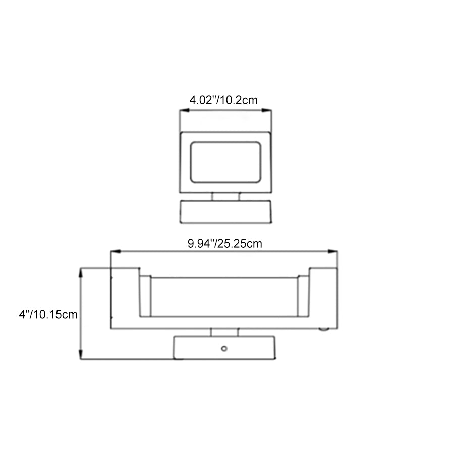 Aluminum PC Rectangular Smart Outdoor Light