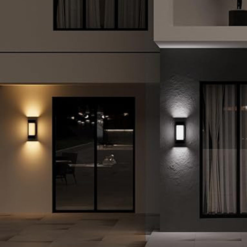 Aluminum PC Rectangular Smart Outdoor Light