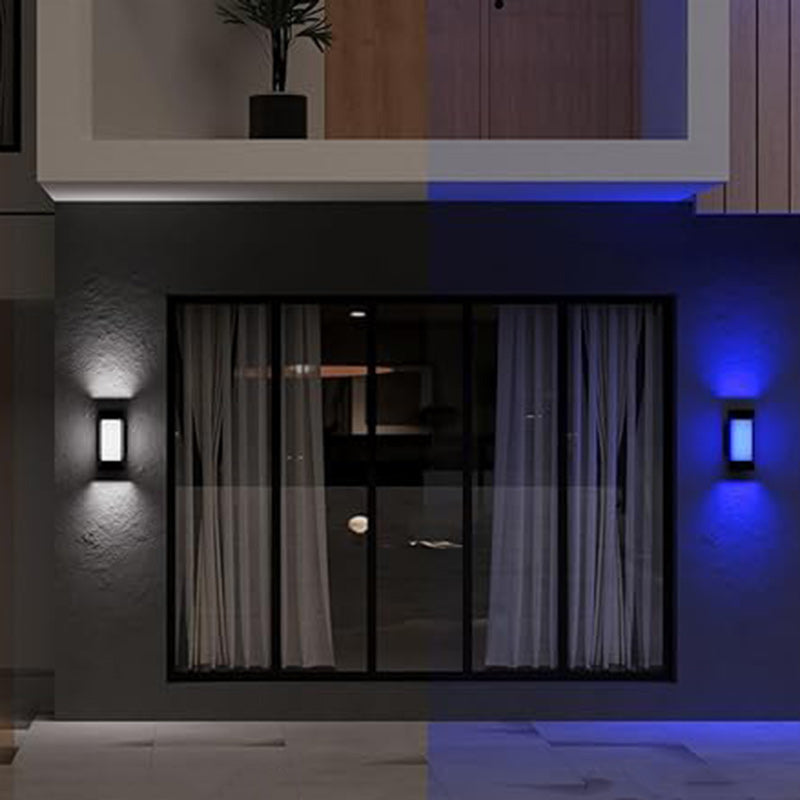 Aluminum PC Rectangular Smart Outdoor Light