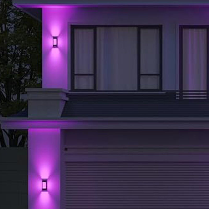 Aluminum PC Rectangular Smart Outdoor Light
