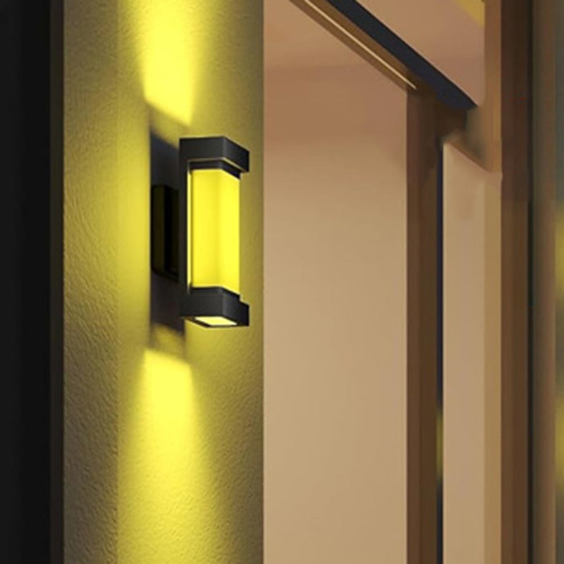 Aluminum PC Rectangular Smart Outdoor Light