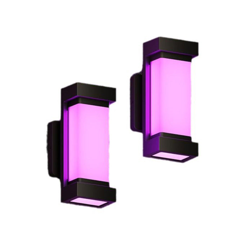 Aluminum PC Rectangular Smart Outdoor Light