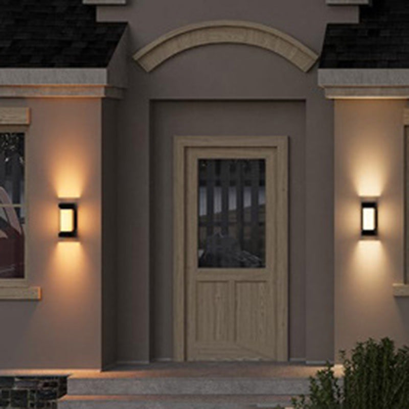 Aluminum PC Rectangular Smart Outdoor Light