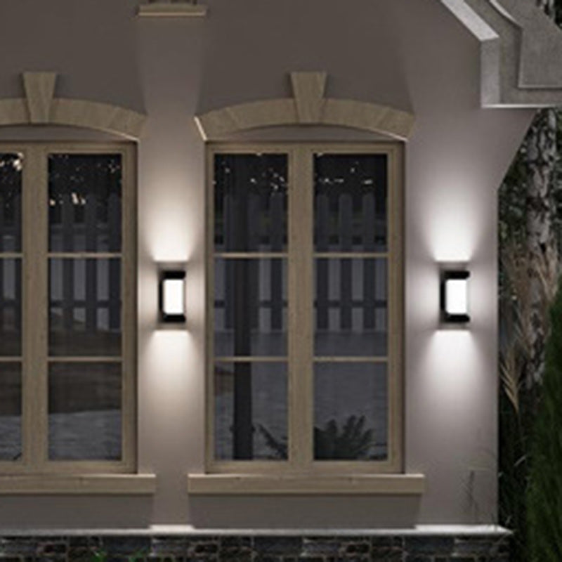 Aluminum PC Rectangular Smart Outdoor Light