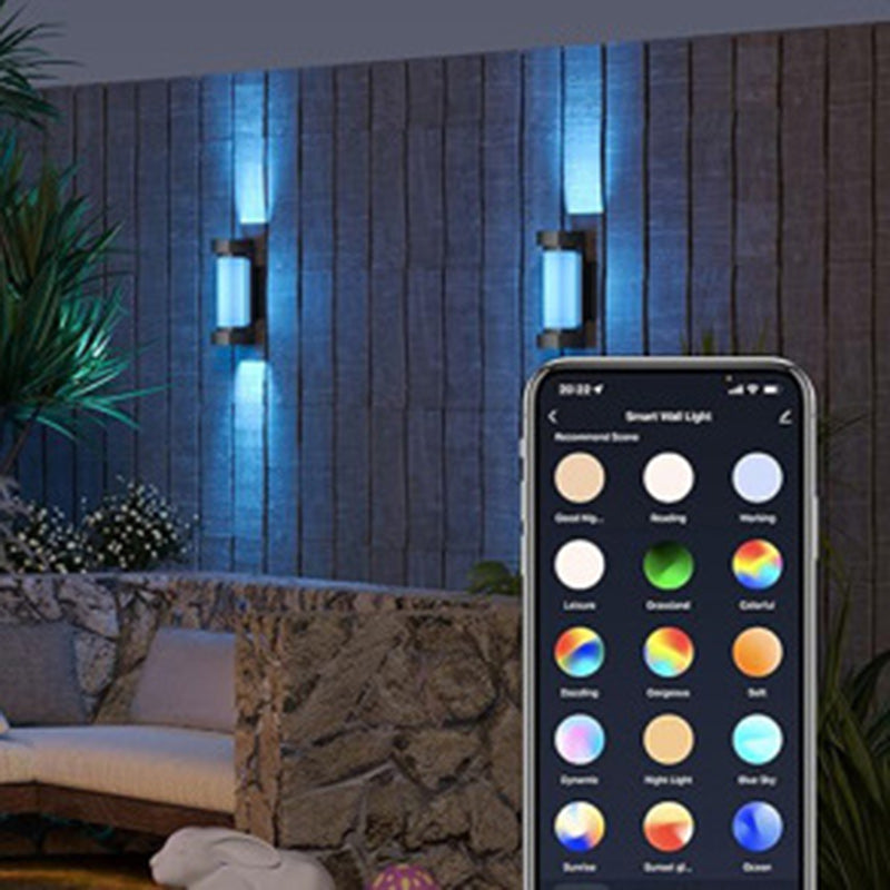 Aluminum PC Rectangular Smart Outdoor Light
