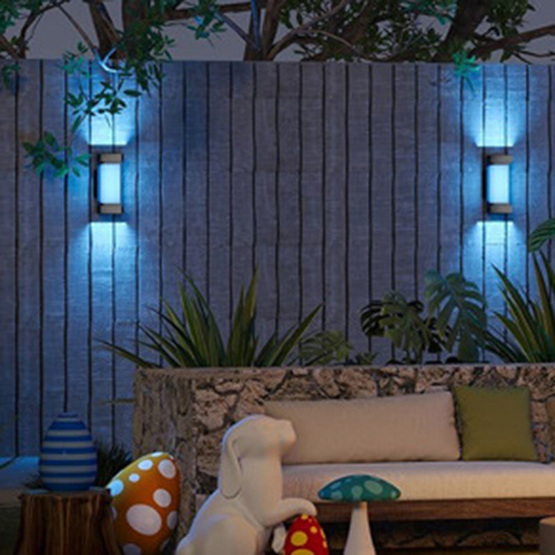 Aluminum PC Rectangular Smart Outdoor Light