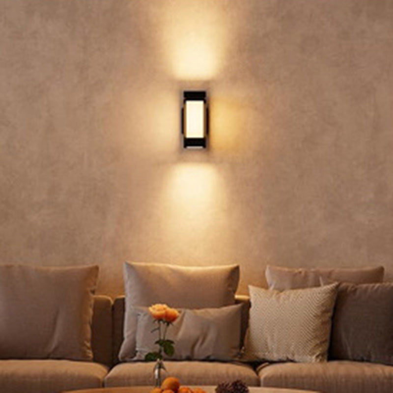 Aluminum PC Rectangular Smart Outdoor Light