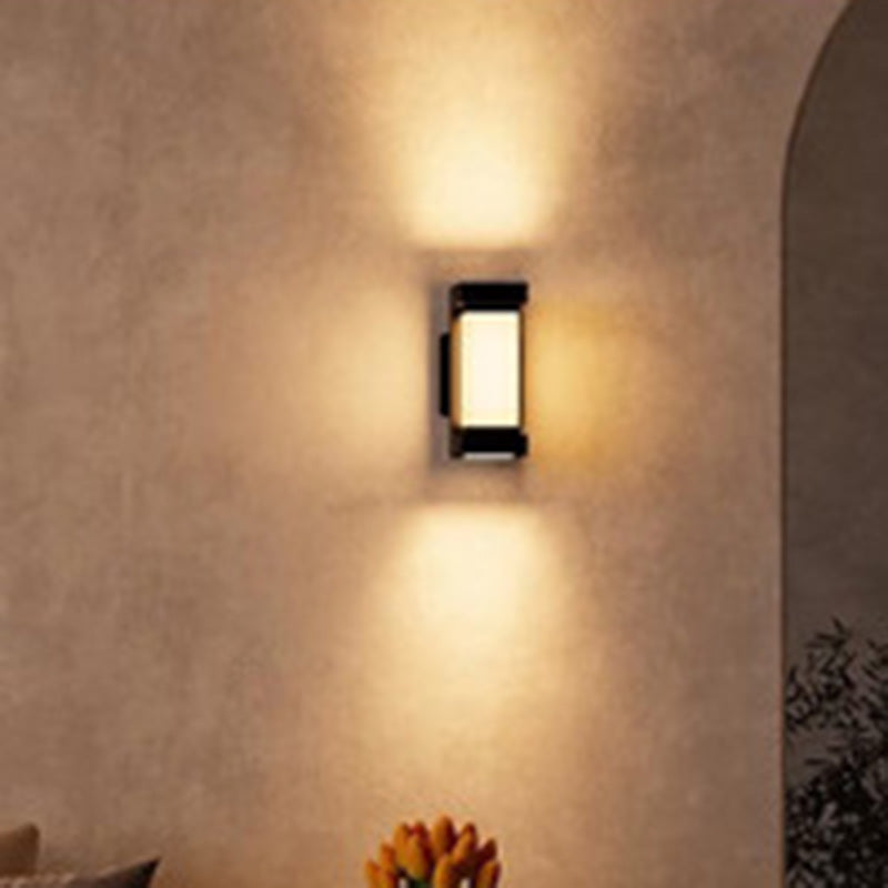 Aluminum PC Rectangular Smart Outdoor Light