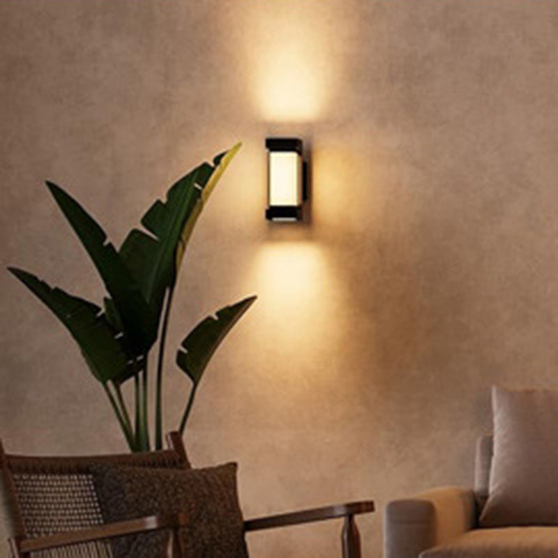 Aluminum PC Rectangular Smart Outdoor Light