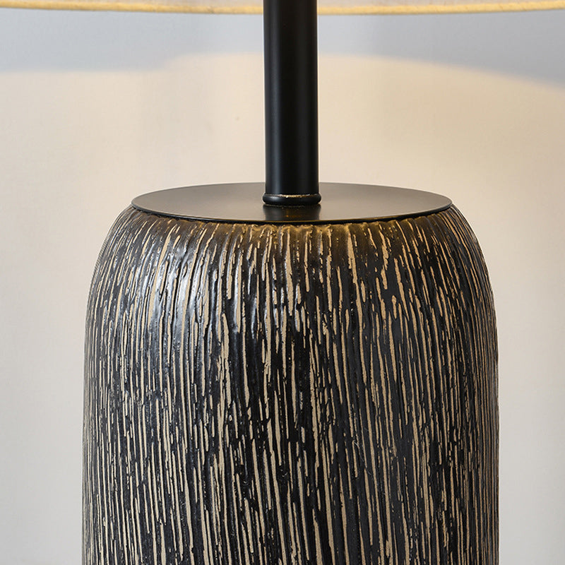 Ceramic Fabric Jar Cone Floor Lamp