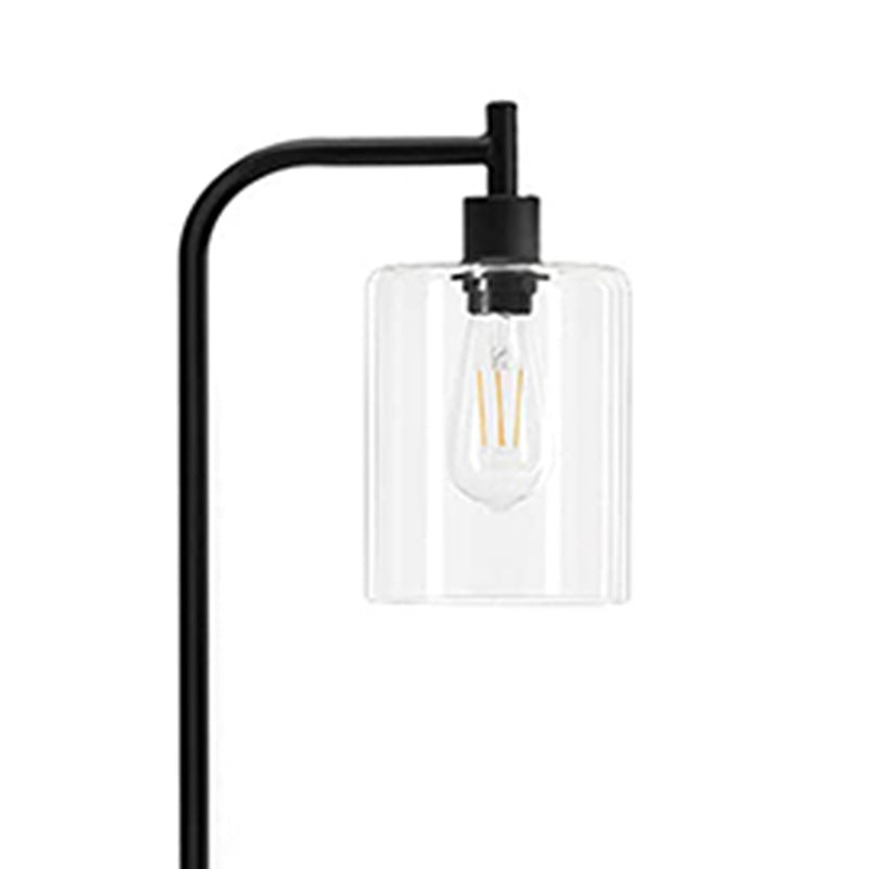 Iron Glass Pillar Living Floor Lamp