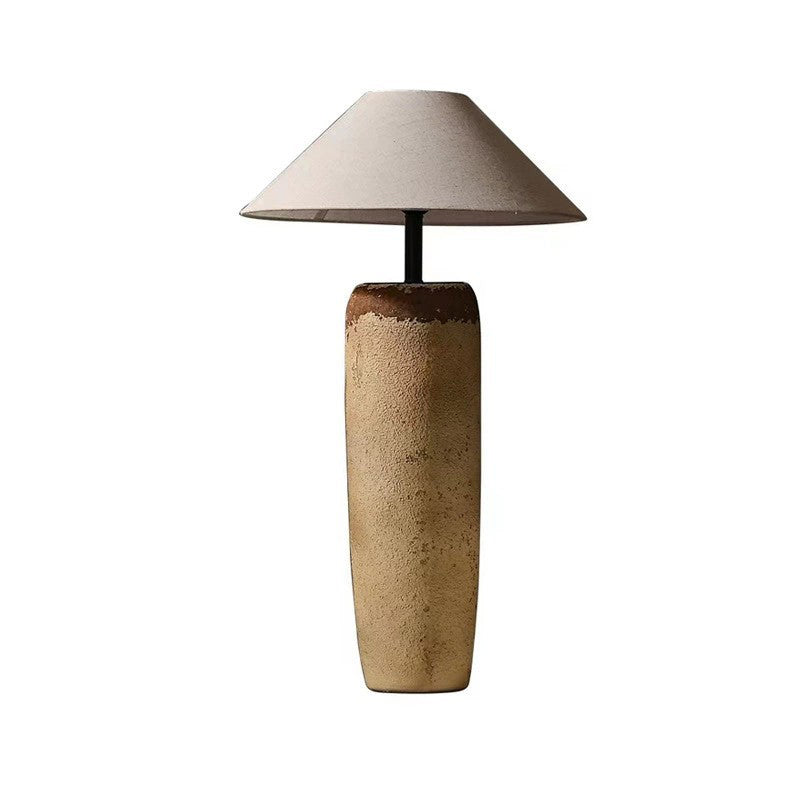 Ceramic Fabric Jar-Shaped Living Floor Lamp