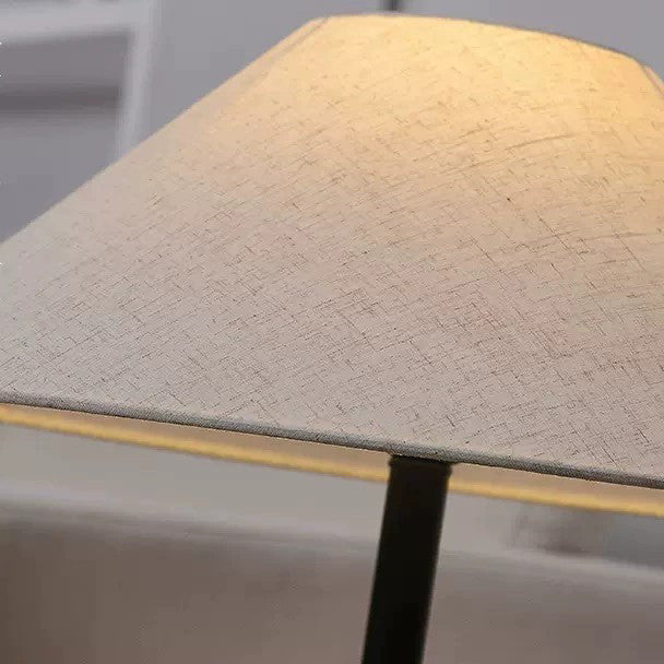 Ceramic Fabric Jar-Shaped Living Floor Lamp