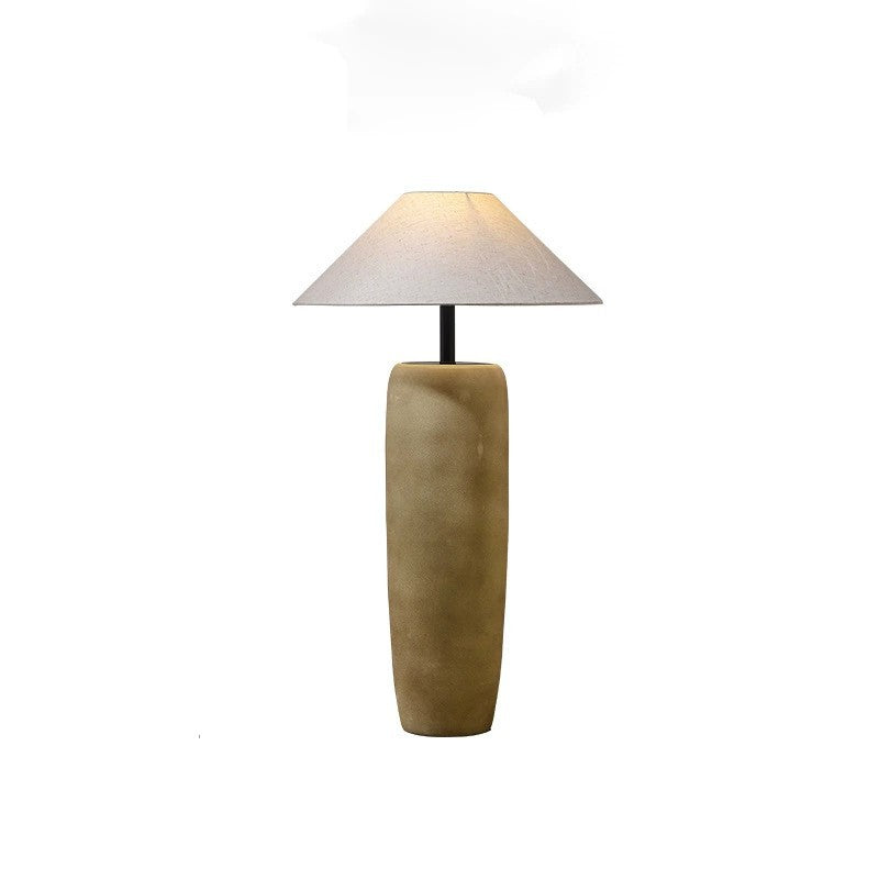 Ceramic Fabric Jar-Shaped Living Floor Lamp