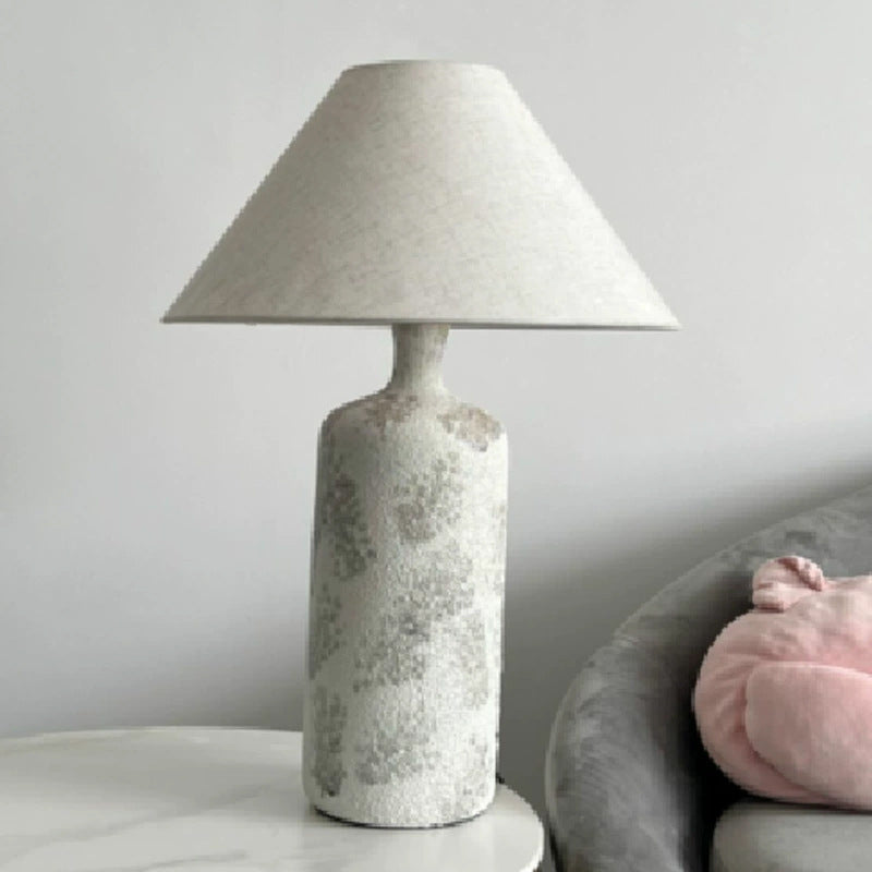 Ceramic Fabric Cone Pot Table Lamp