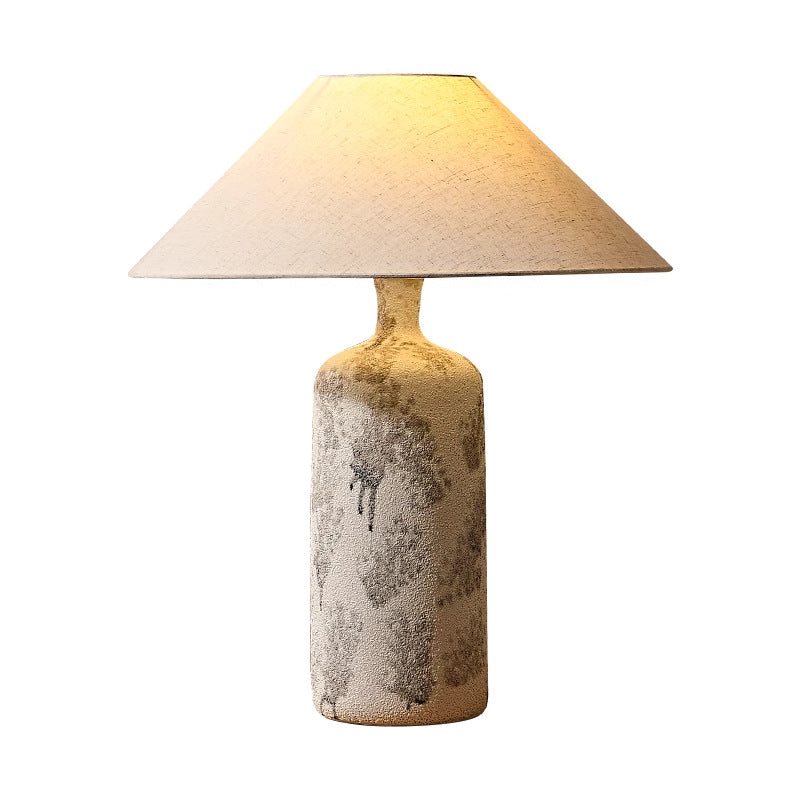 Ceramic Fabric Cone Pot Table Lamp