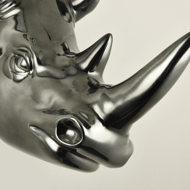 Resin Fabric Rhino Bedside Wall Lamp