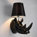 Resin Fabric Rhino Bedside Wall Lamp
