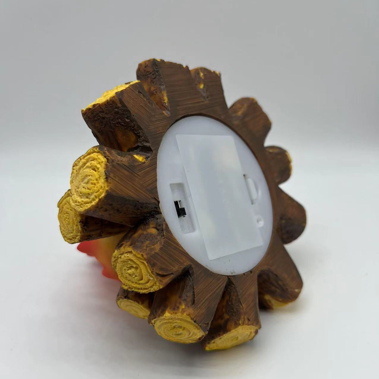 Battery Resin Simulated Firewood Table Lamp