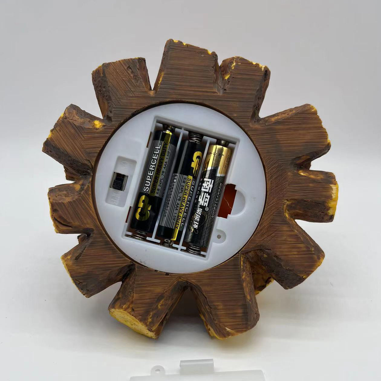 Battery Resin Simulated Firewood Table Lamp