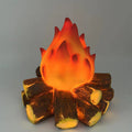 Battery Resin Simulated Firewood Table Lamp
