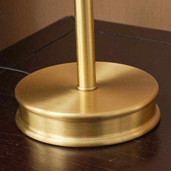 Brass Glass Painted Cherry Table Lamp