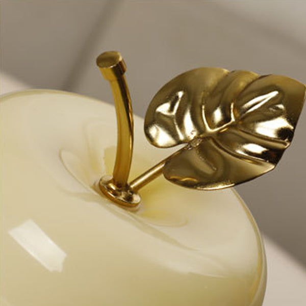 Battery Iron Glass Apple-Shaped Table Lamp