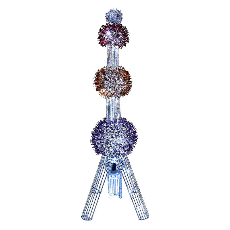 Weaving Aluminum Wire Tower Floor Lamp