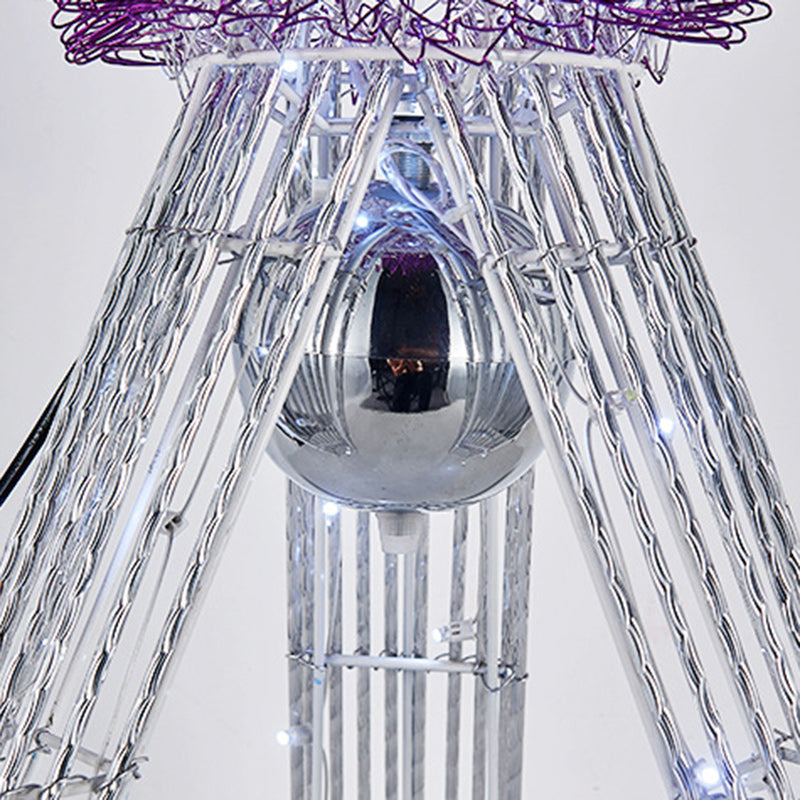 Weaving Aluminum Wire Tower Floor Lamp