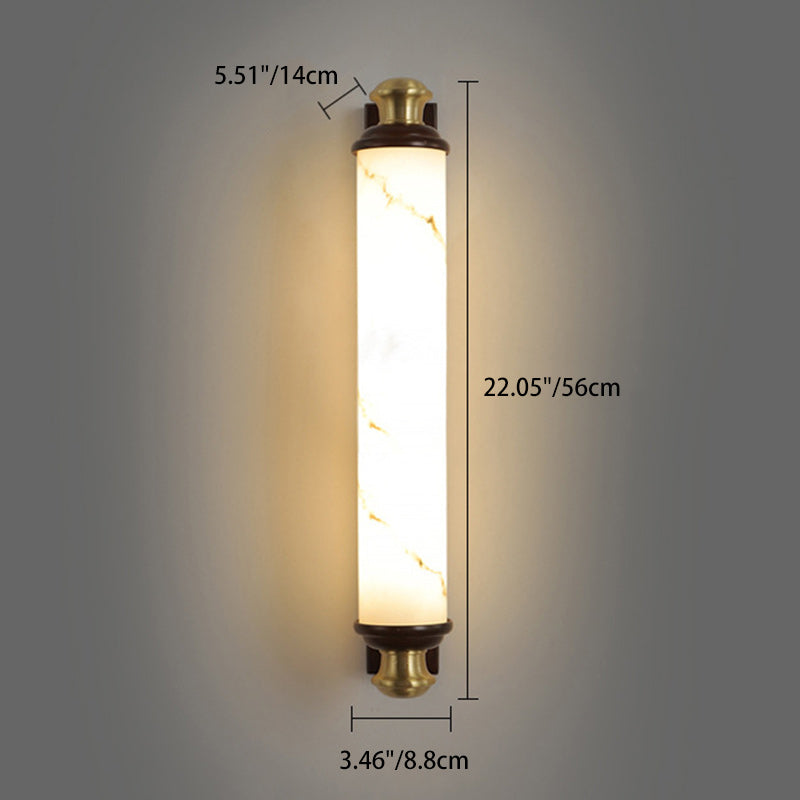 Brass Wujin Wood Imitation Wall Lamp