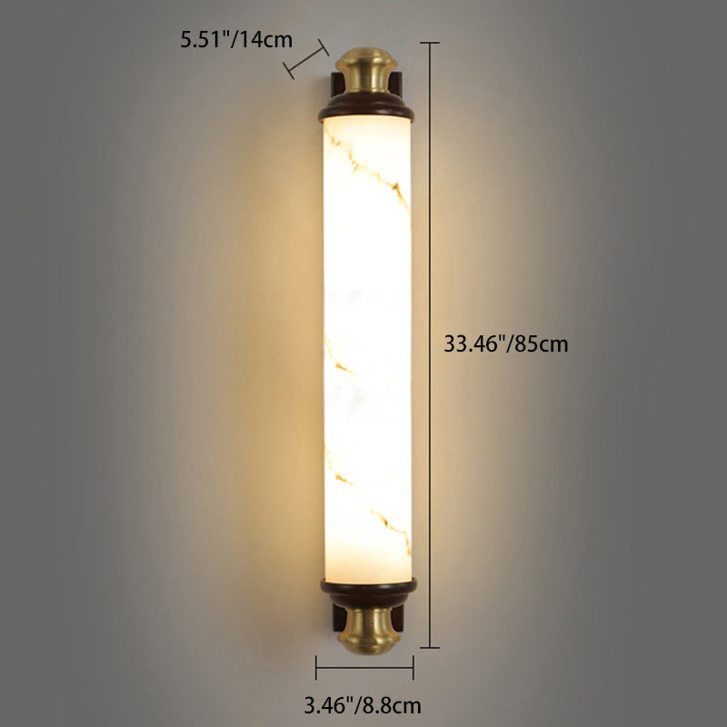 Brass Wujin Wood Imitation Wall Lamp