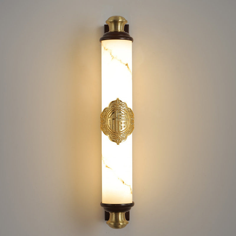 Brass Wujin Wood Imitation Wall Lamp