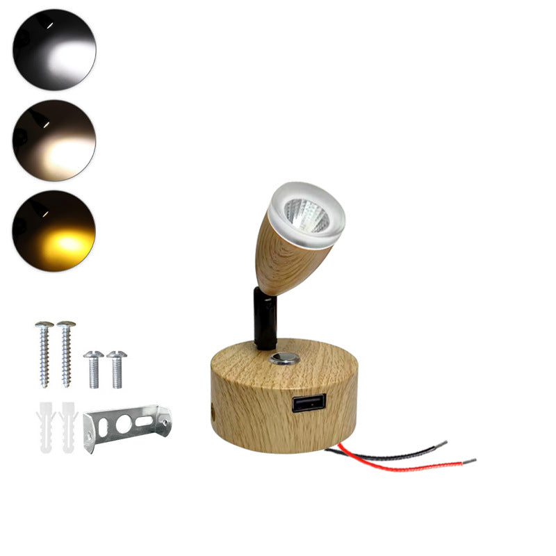 Aluminum Gooseneck Reading Bedside Wall Lamp