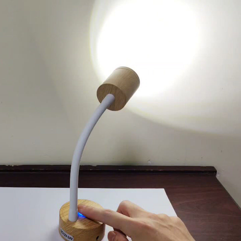 Aluminum Gooseneck Reading Bedside Wall Lamp
