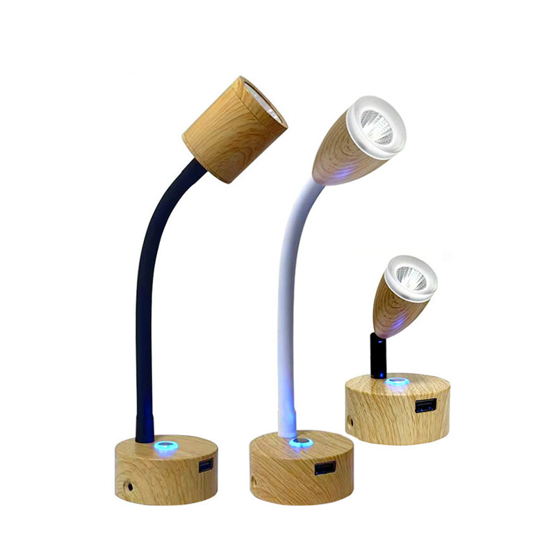 Aluminum Gooseneck Reading Bedside Wall Lamp