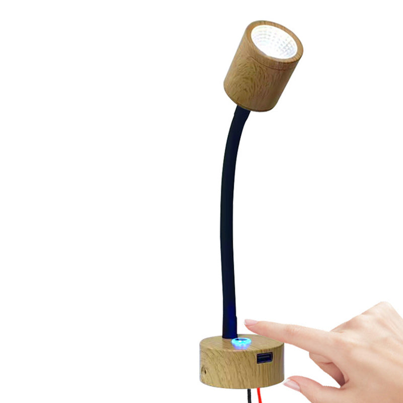 Aluminum Gooseneck Reading Bedside Wall Lamp