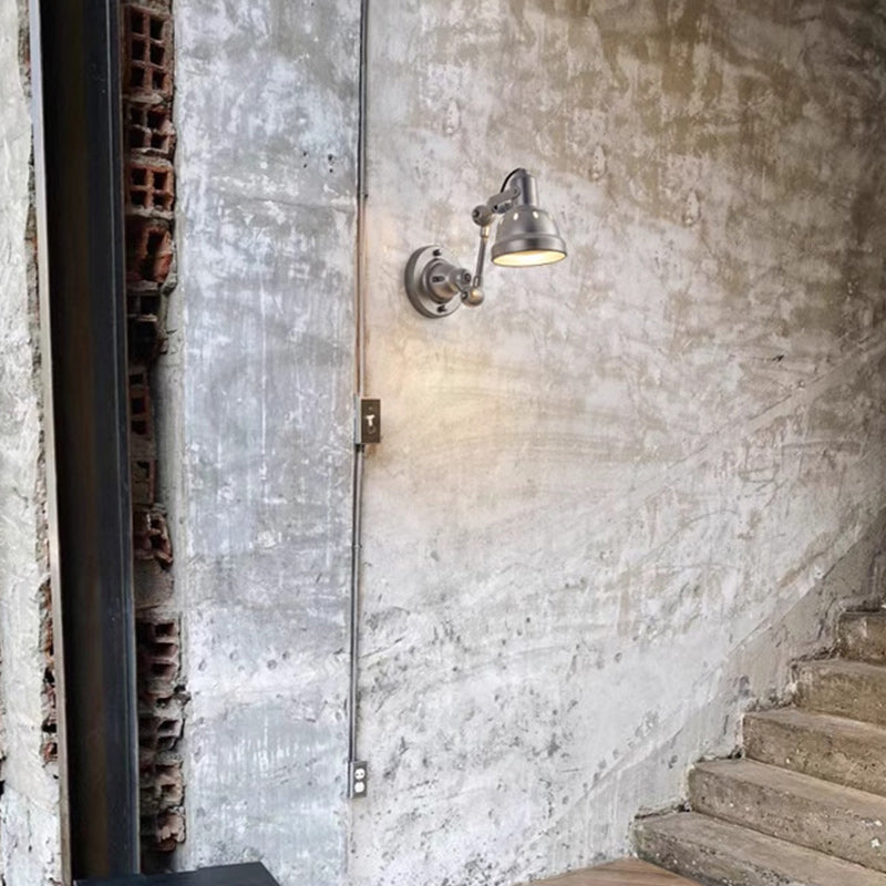 Aluminum Iron Half-Dome Hallway Wall Lamp