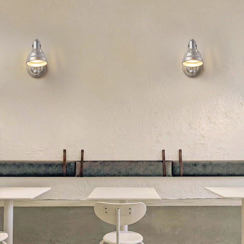 Aluminum Iron Half-Dome Hallway Wall Lamp