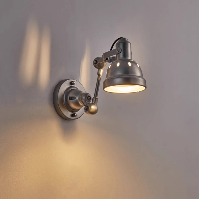 Aluminum Iron Half-Dome Hallway Wall Lamp