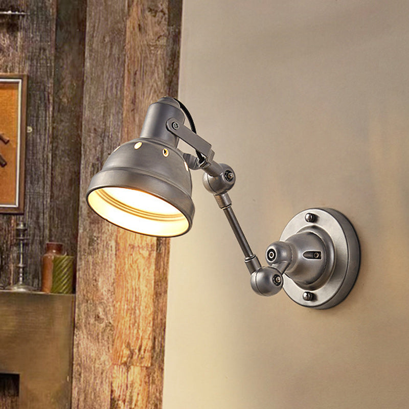 Aluminum Iron Half-Dome Hallway Wall Lamp