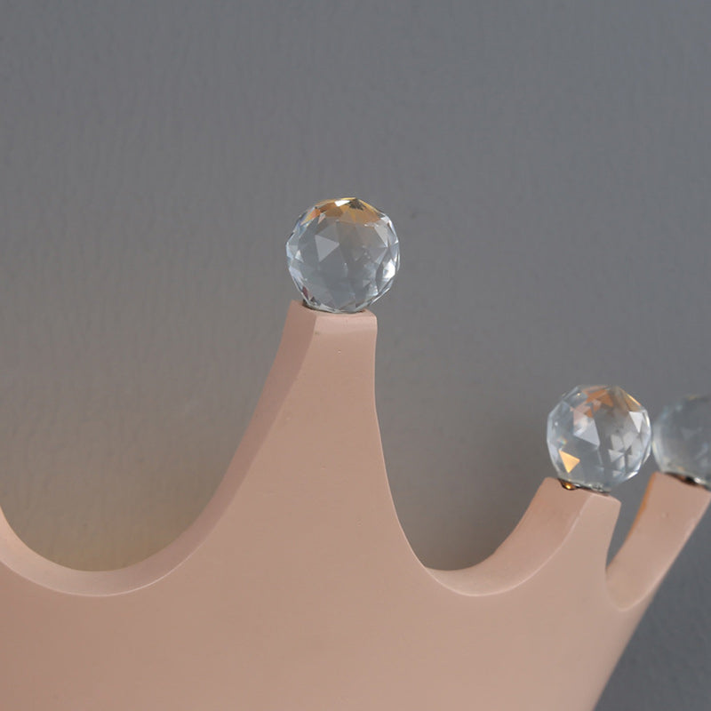 Kids Resin Crystal Crown Wall Lamp