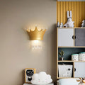 Kids Resin Crystal Crown Wall Lamp