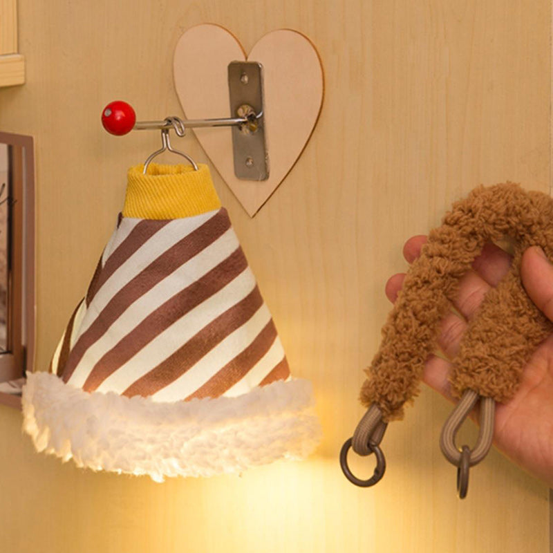 Fabric Rechargeable Bell-Striped Night Wall Lamp