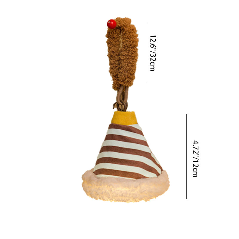 Fabric Rechargeable Bell-Striped Night Wall Lamp
