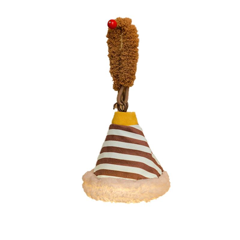 Fabric Rechargeable Bell-Striped Night Wall Lamp
