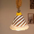 Fabric Rechargeable Bell-Striped Night Wall Lamp